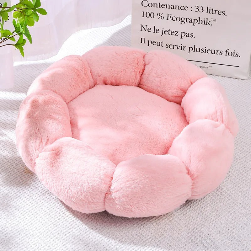 coussin chat chauffant pink blossom heatnest
