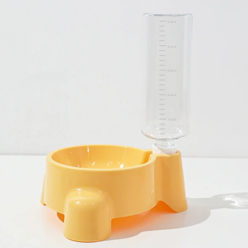 distributeur eau chat jaune tinylaps