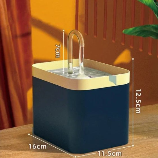 fontaine eau chat bleu marine freshtail