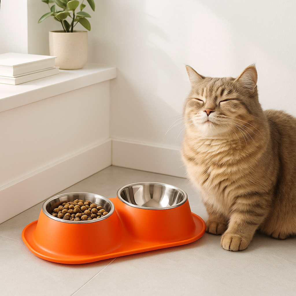 gamelle chat orange safebite