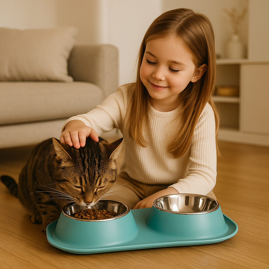 gamelle chat vert safebite