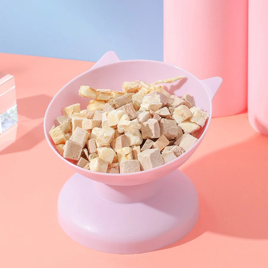 gamelle pour chat rose kittydish