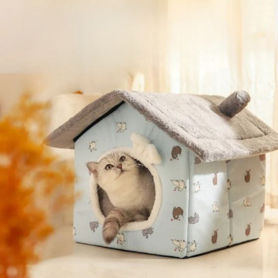 maison pour les chats gris felinefort