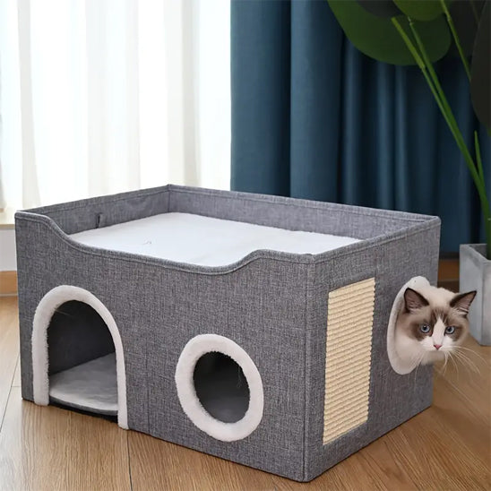 niche a chat chat curieux clawcastle