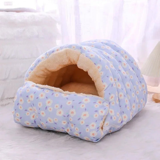 panier chat bleu fluffyden