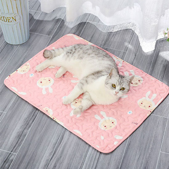 tapis rafraichissant chat rosebunny coolpaws