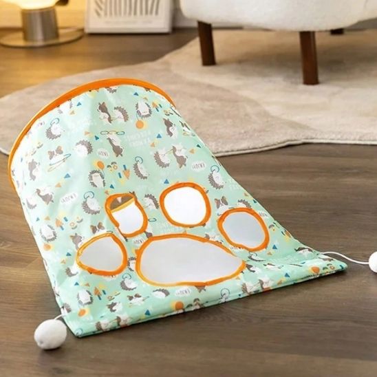 tunnel pour chat modele herisson crazypaws
