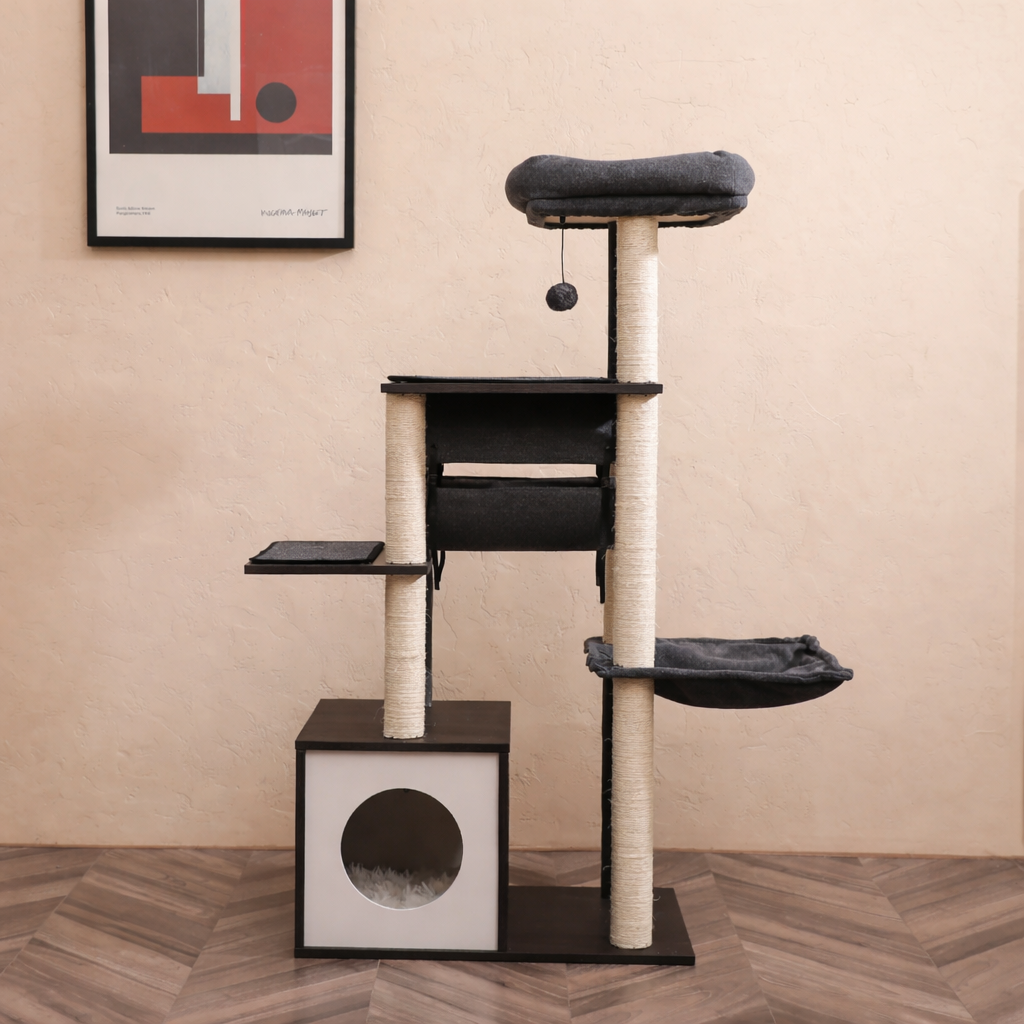 arbre a chat bois refuge apaisant catwood carrousel