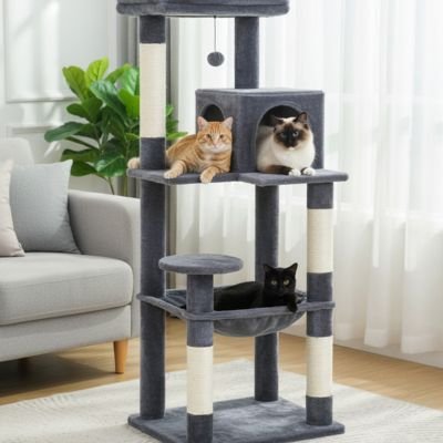 arbre a chat plusieurs chats fluffyclimb