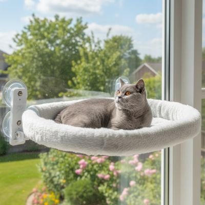 chat au soleil dans hamac pour chat nappaws