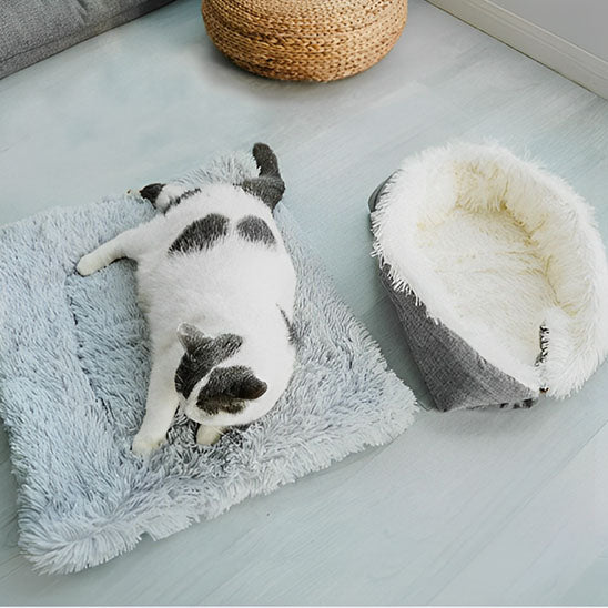 coussin pour chat 2 en 1 fluffyflip