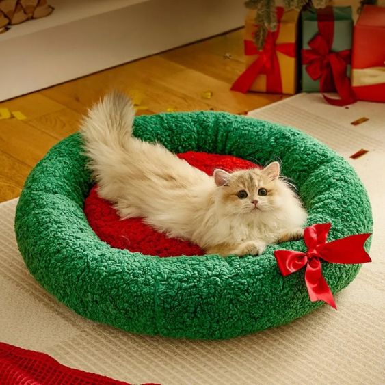 coussin chat noel jollynest
