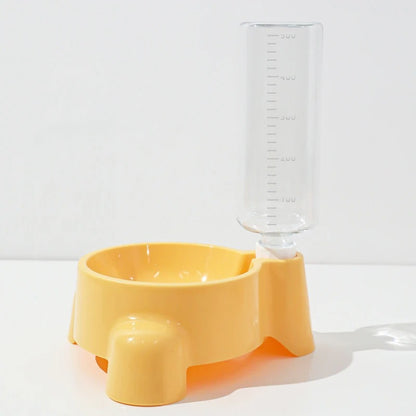 distributeur eau chat jaune tinylaps