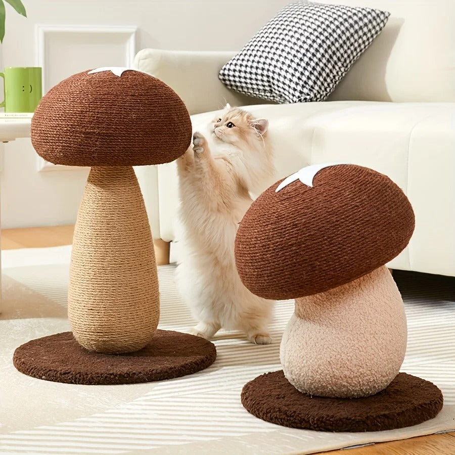 griffoir chat en forme de champignon deux modeles pawshroom carrousel
