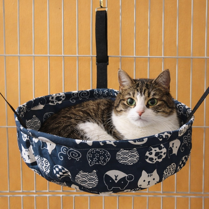 hamac pour chats bleu softnest
