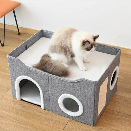 maison pour chat chat sur dessus clawcastle