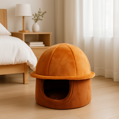 niche pour chat miel caramel cozytop
