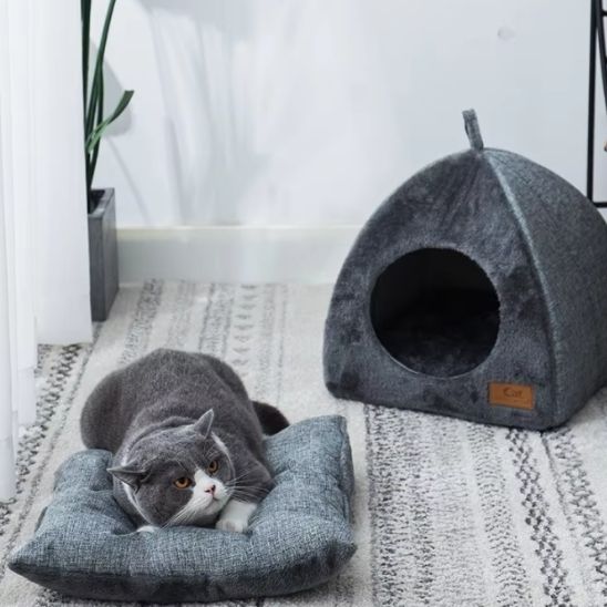 niche-pour-chat-purrfecthouse-coussin-amovible