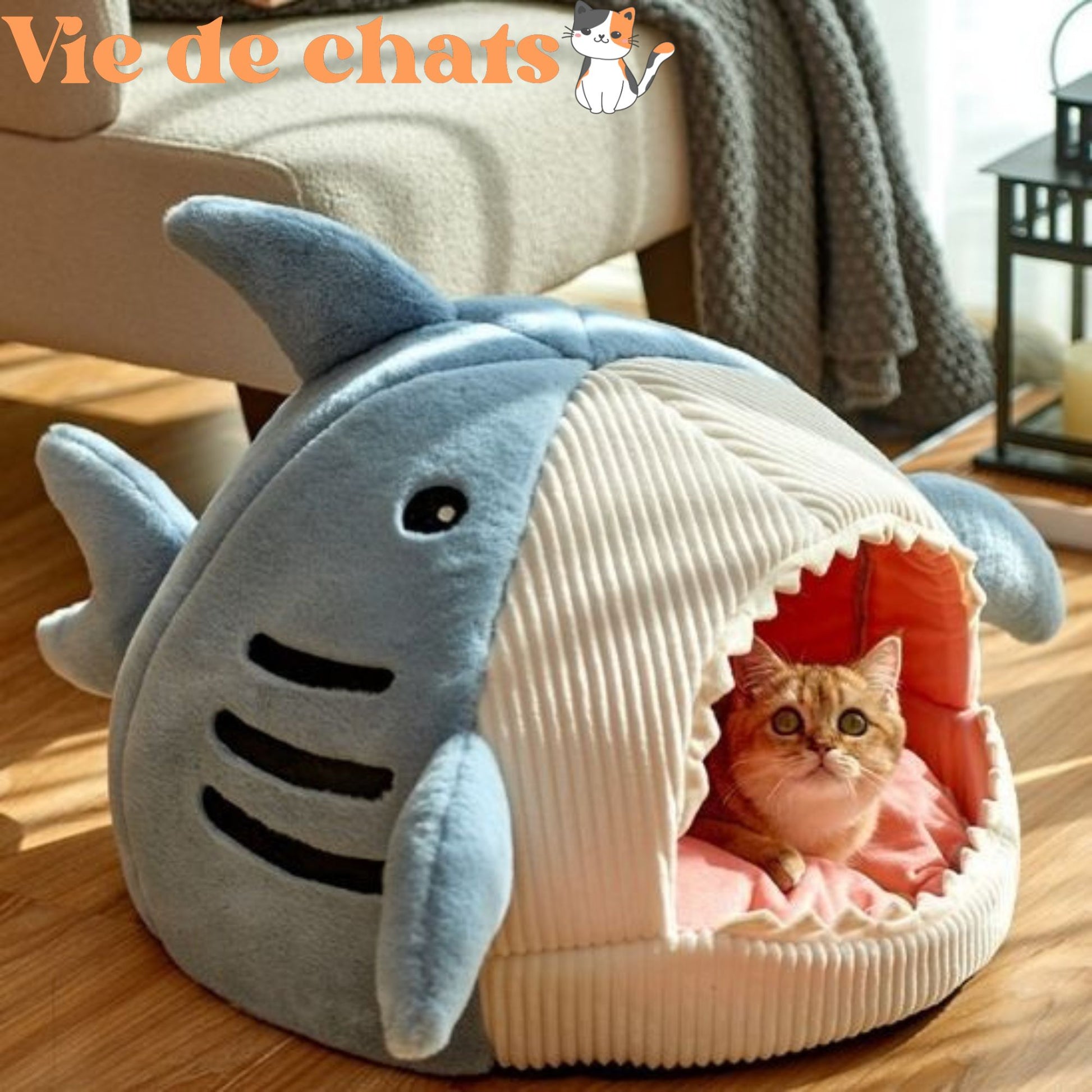 niche pour chat requin fluffyshark