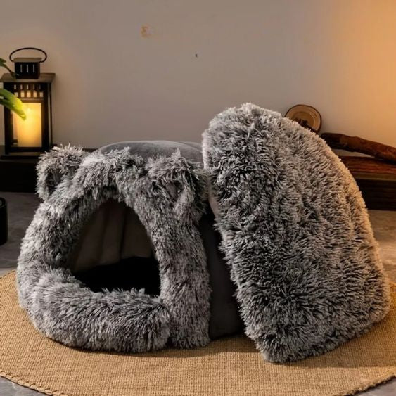 niche pour chats coussin amovible greynest