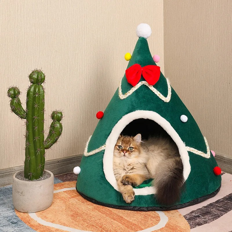 niche chat sapin noel purrmastree