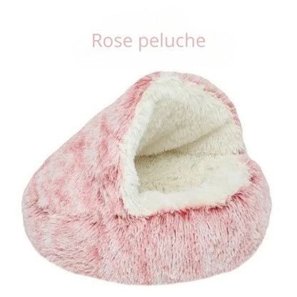 panier pour chat rose peluche carrousel dreamycat