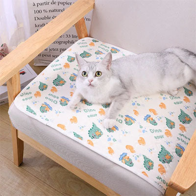 tapis rafraichissant chat blanc dino coolpurr