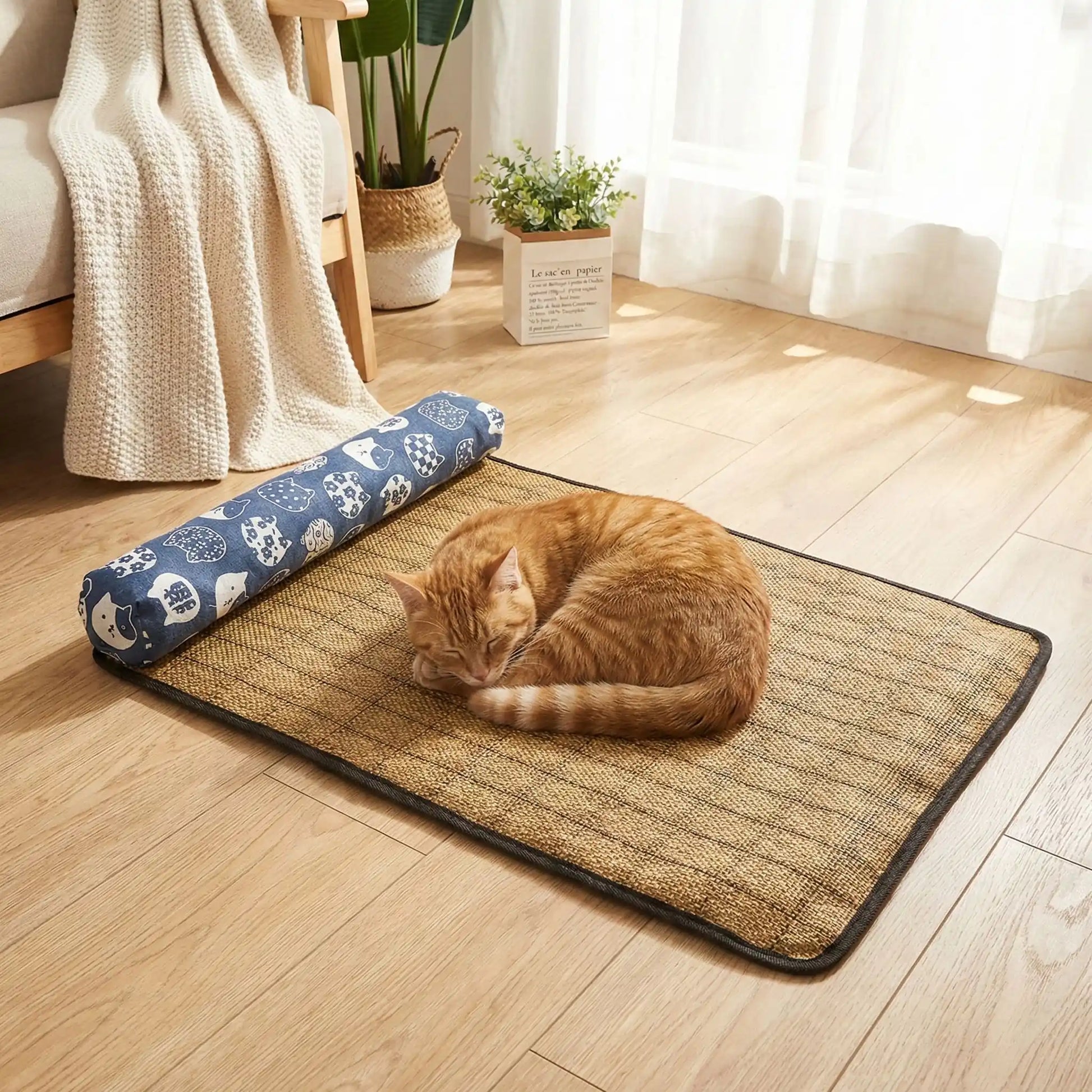 tapis rafraichissant pour chat bleu fonce coolkitty