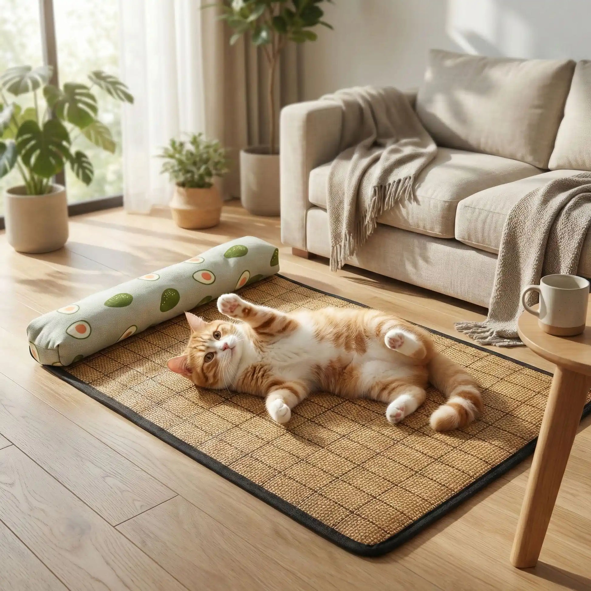 tapis rafraichissant pour chat vert coolkitty carrousel